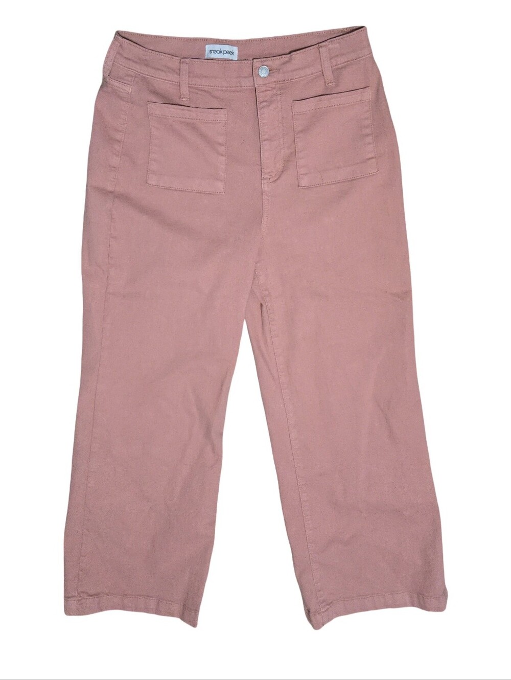 Sneak Peak Cropped Wide-Leg Jeans Size 29